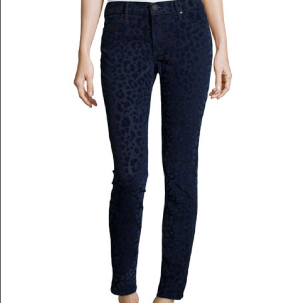 True Religion “Halle” Super Skinny Leopard Jeans